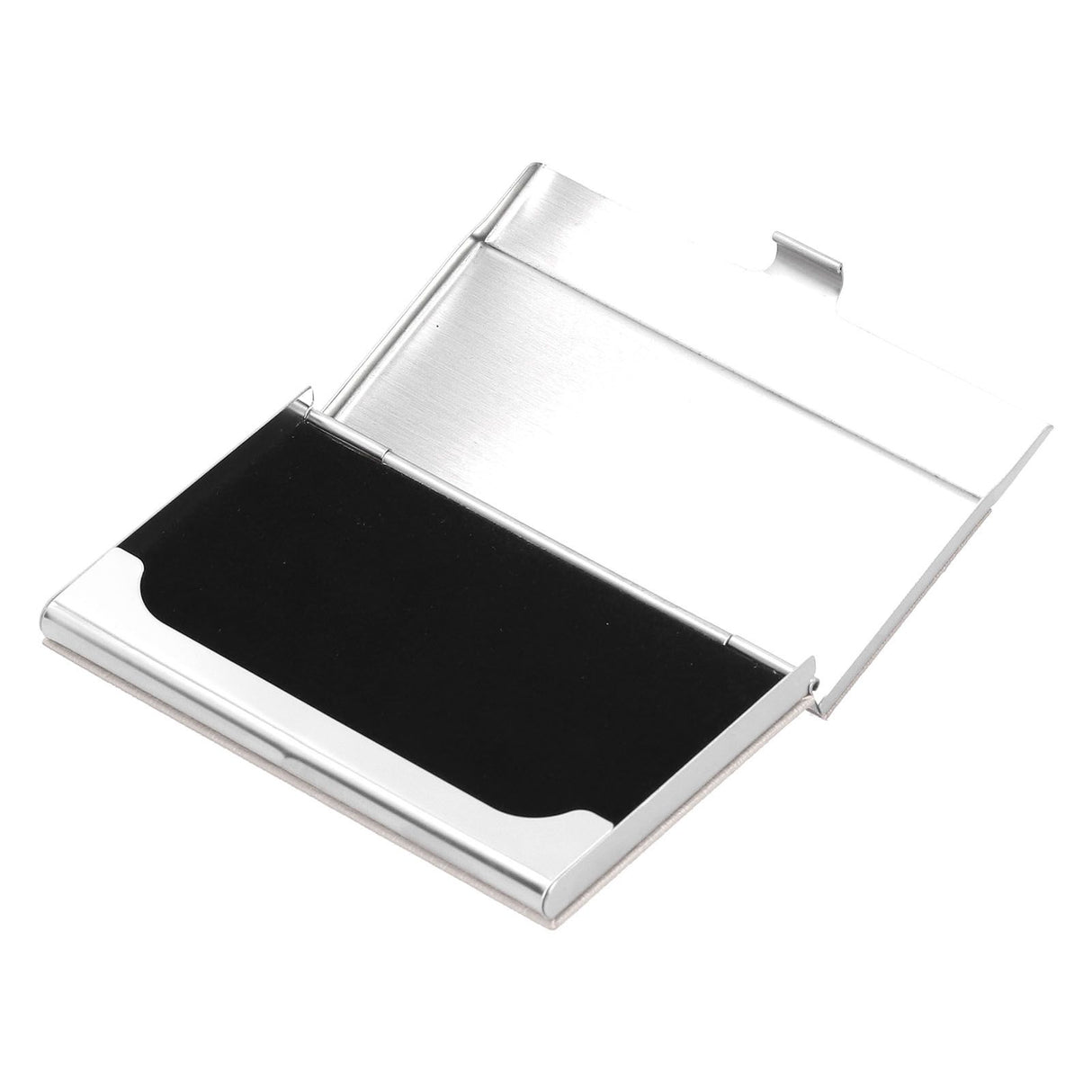 Business Card Holder Stainless Steel Name Card Case for Traveling and Business SuppliesWhite 701#