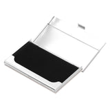 Business Card Holder Stainless Steel Name Card Case for Traveling and Business SuppliesWhite 701#