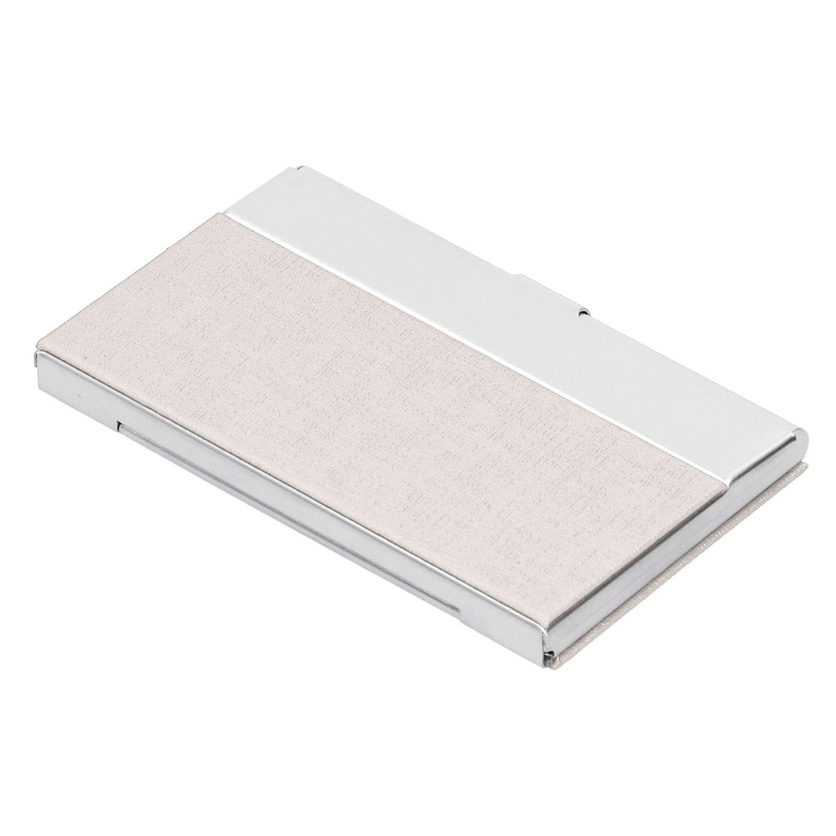 Business Card Holder Stainless Steel Name Card Case for Traveling and Business SuppliesWhite 701#