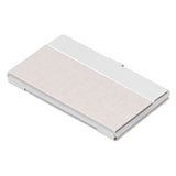 Business Card Holder Stainless Steel Name Card Case for Traveling and Business SuppliesWhite 701#