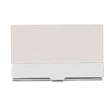 Business Card Holder Stainless Steel Name Card Case for Traveling and Business SuppliesWhite 701# - Close-Up Angle