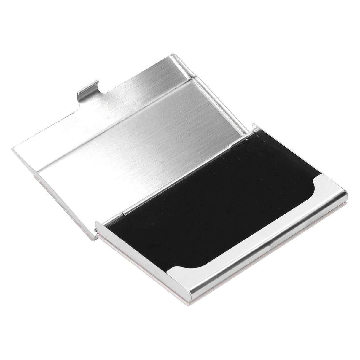 Business Card Holder Stainless Steel Name Card Case for Traveling and Business SuppliesWhite 701#