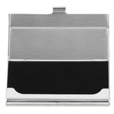 Business Card Holder Stainless Steel Name Card Case for Traveling and Business SuppliesWhite 701#