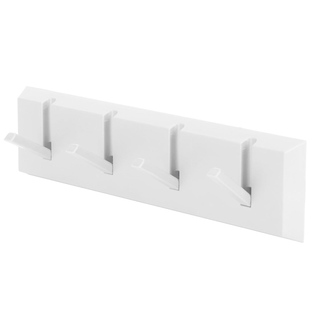 Wall Row Hook Punch Free Coat Key Holder Door Hat Hanger for Bathroom Wall Door Decor(White )