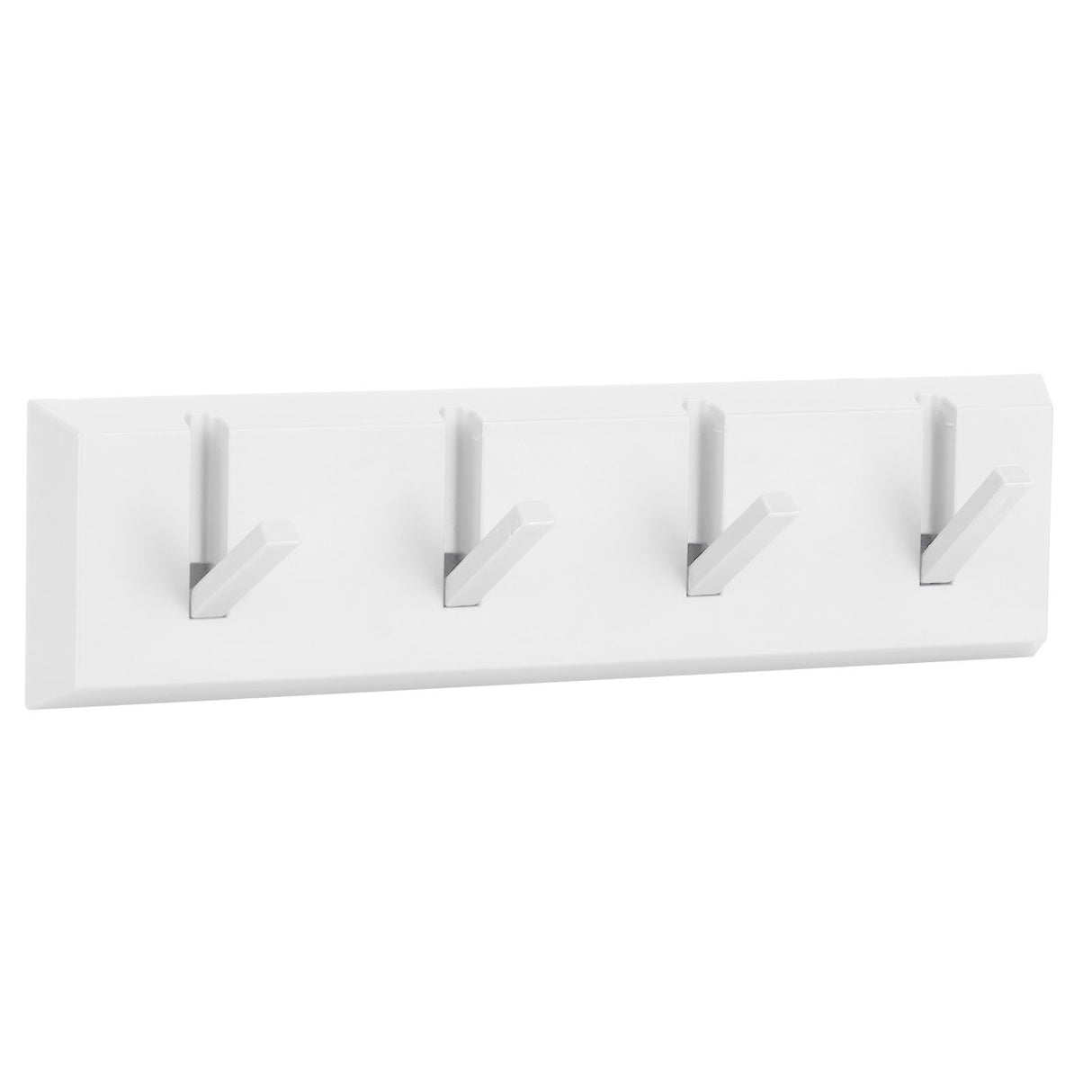 Wall Row Hook Punch Free Coat Key Holder Door Hat Hanger for Bathroom Wall Door Decor(White )