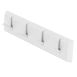Wall Row Hook Punch Free Coat Key Holder Door Hat Hanger for Bathroom Wall Door Decor(White ) - 45-Degree Angle