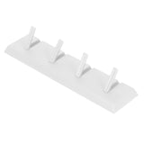 Wall Row Hook Punch Free Coat Key Holder Door Hat Hanger for Bathroom Wall Door Decor(White )