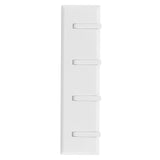 Wall Row Hook Punch Free Coat Key Holder Door Hat Hanger for Bathroom Wall Door Decor(White ) - Extra Image