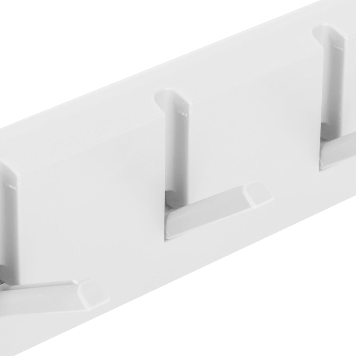 Wall Row Hook Punch Free Coat Key Holder Door Hat Hanger for Bathroom Wall Door Decor(White )