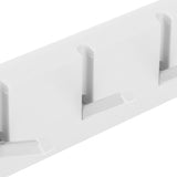 Wall Row Hook Punch Free Coat Key Holder Door Hat Hanger for Bathroom Wall Door Decor(White ) - Extra Image