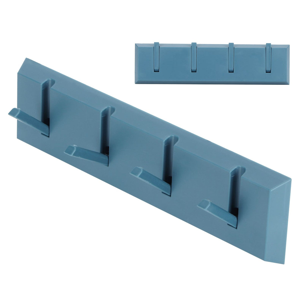 Wall Row Hook Punch Free Coat Key Holder Door Hat Hanger for Bathroom Wall Door Decor(Dark Blue )