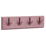 Wall Row Hook Punch Free Coat Key Holder Door Hat Hanger for Bathroom Wall Door Decor(Dark Salmon ) - Top-Down View