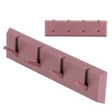 Wall Row Hook Punch Free Coat Key Holder Door Hat Hanger for Bathroom Wall Door Decor(Dark Salmon )