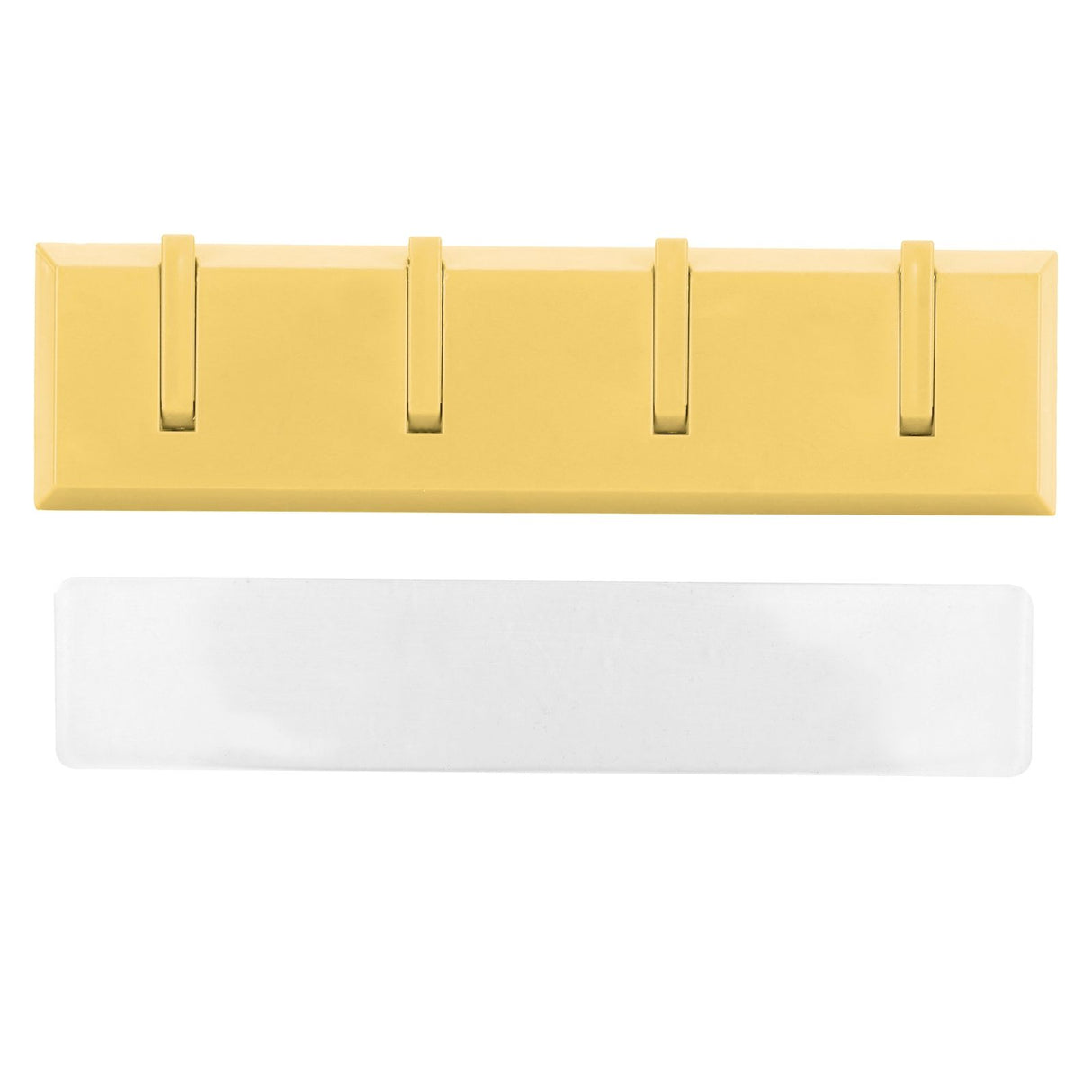 Wall Row Hook Punch Free Coat Key Holder Door Hat Hanger for Bathroom Wall Door Decor(Yellow )
