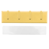 Wall Row Hook Punch Free Coat Key Holder Door Hat Hanger for Bathroom Wall Door Decor(Yellow )