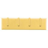 Wall Row Hook Punch Free Coat Key Holder Door Hat Hanger for Bathroom Wall Door Decor(Yellow )