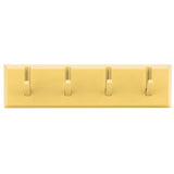 Wall Row Hook Punch Free Coat Key Holder Door Hat Hanger for Bathroom Wall Door Decor(Yellow )