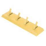Wall Row Hook Punch Free Coat Key Holder Door Hat Hanger for Bathroom Wall Door Decor(Yellow ) - Close-Up Angle
