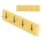 Wall Row Hook Punch Free Coat Key Holder Door Hat Hanger for Bathroom Wall Door Decor(Yellow )