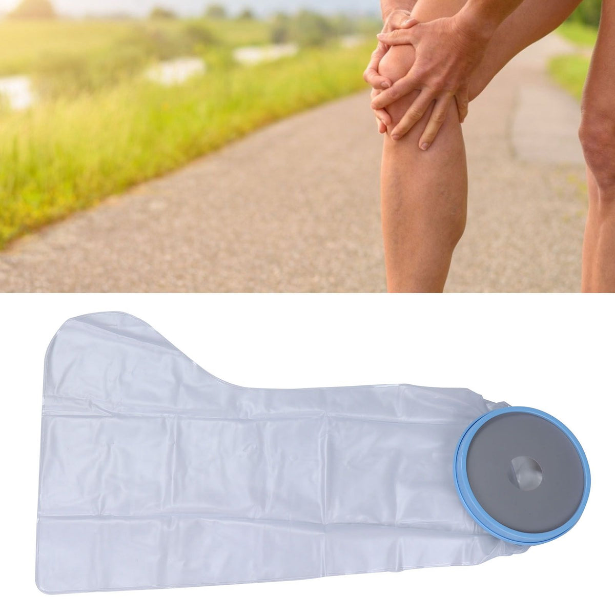 Waterproof Wound Cover Widen Reusable Shower Bathing Cast Protector Sleeve Bag for Full Leg