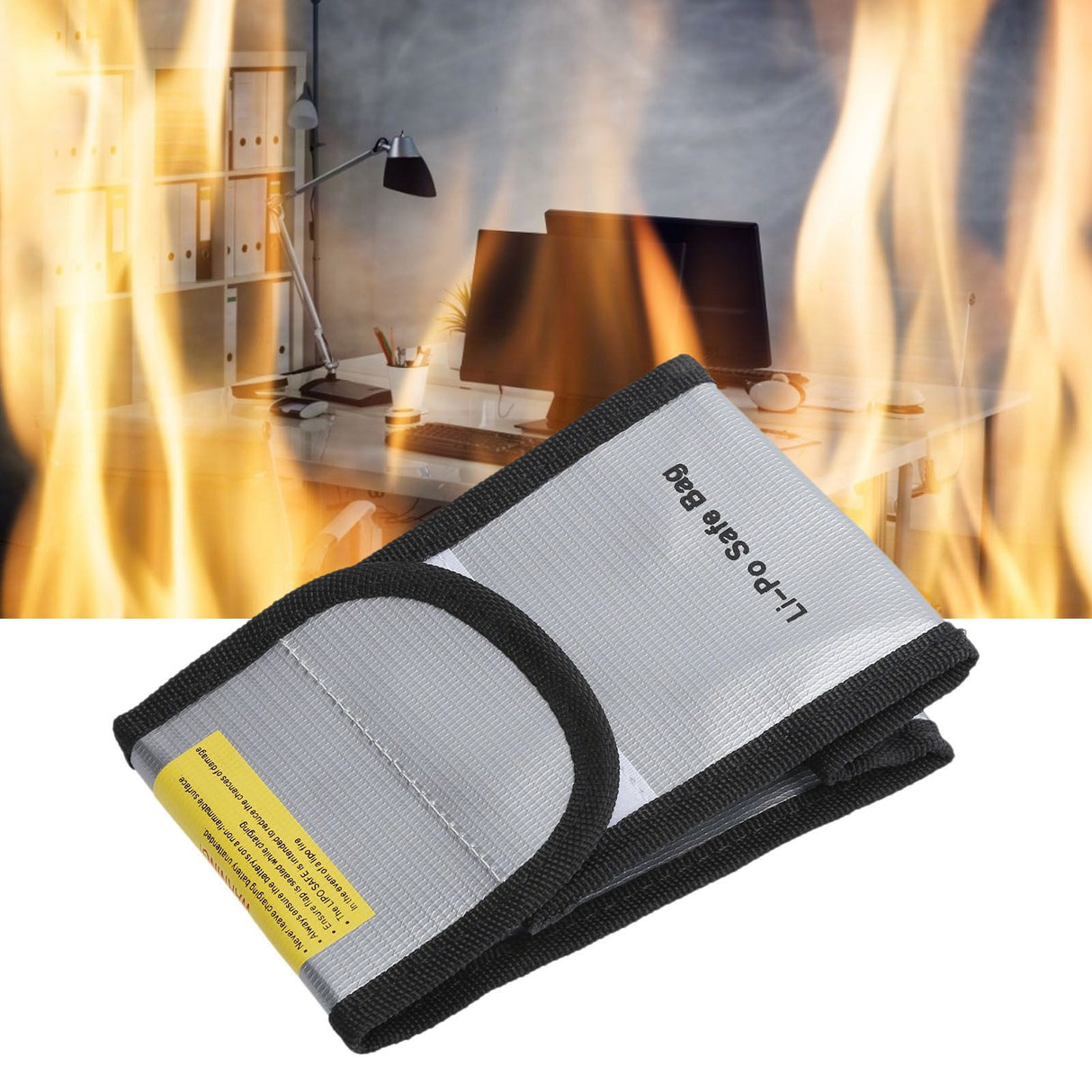 Li-Po Safe Bag Portable Fireproof Waterproof Document Money Valuables Storage Bag