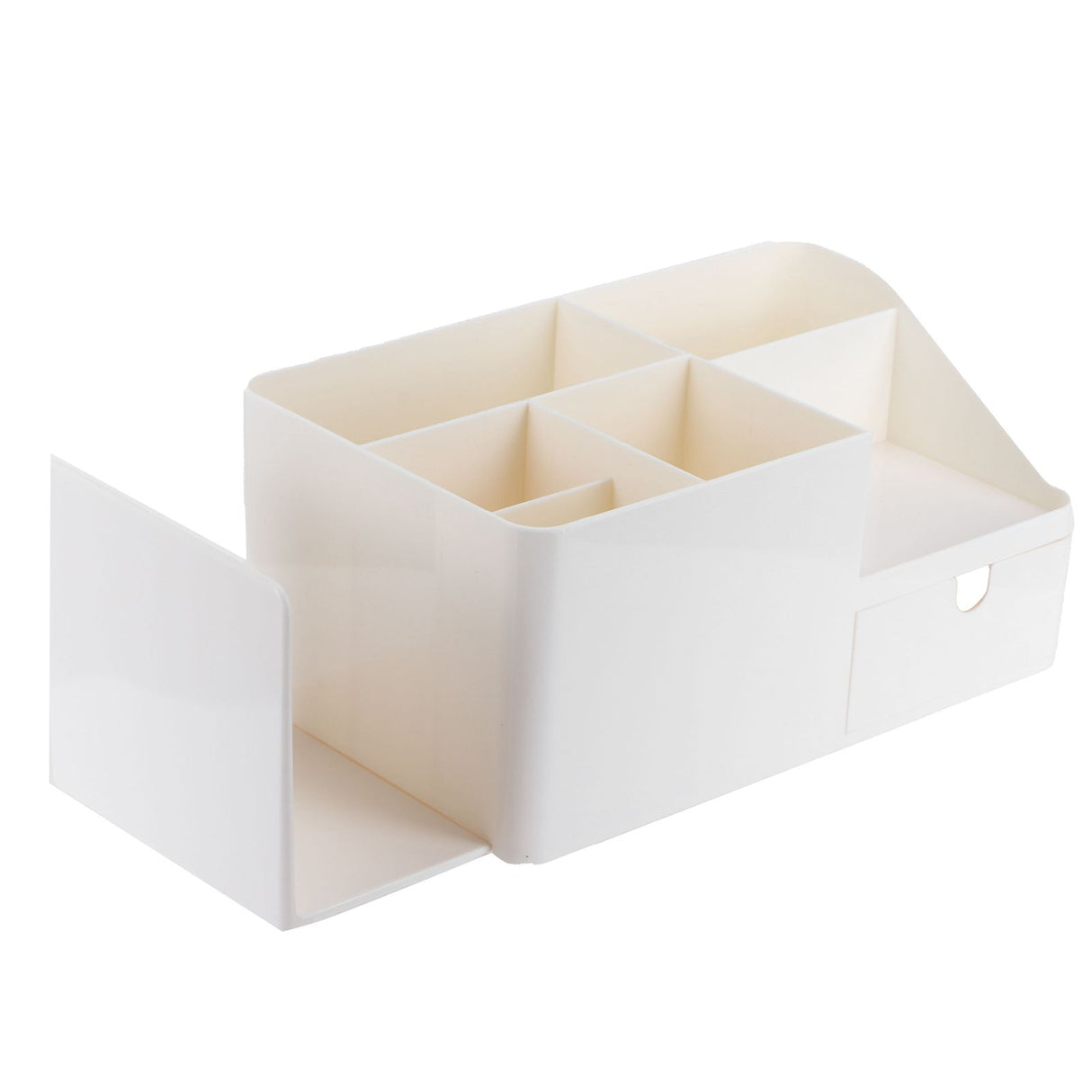 Drawer Type Desk Storage Box Book Stand Stationery Remote Control Holder for Home Desktop