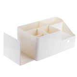 Drawer Type Desk Storage Box Book Stand Stationery Remote Control Holder for Home Desktop - Side View