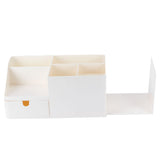 Drawer Type Desk Storage Box Book Stand Stationery Remote Control Holder for Home Desktop - Low Angle