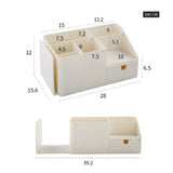 Drawer Type Desk Storage Box Book Stand Stationery Remote Control Holder for Home Desktop - Extra Image