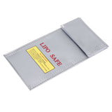 Lithium Ion Battery Safe Bag Fireproof Explosion Proof Storage Bag Protector 10x20cm