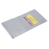 Lithium Ion Battery Safe Bag Fireproof Explosion Proof Storage Bag Protector 10x20cm - Side View