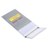Lithium Ion Battery Safe Bag Fireproof Explosion Proof Storage Bag Protector 10x20cm - 45-Degree Angle