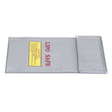Lithium Ion Battery Safe Bag Fireproof Explosion Proof Storage Bag Protector 10x20cm