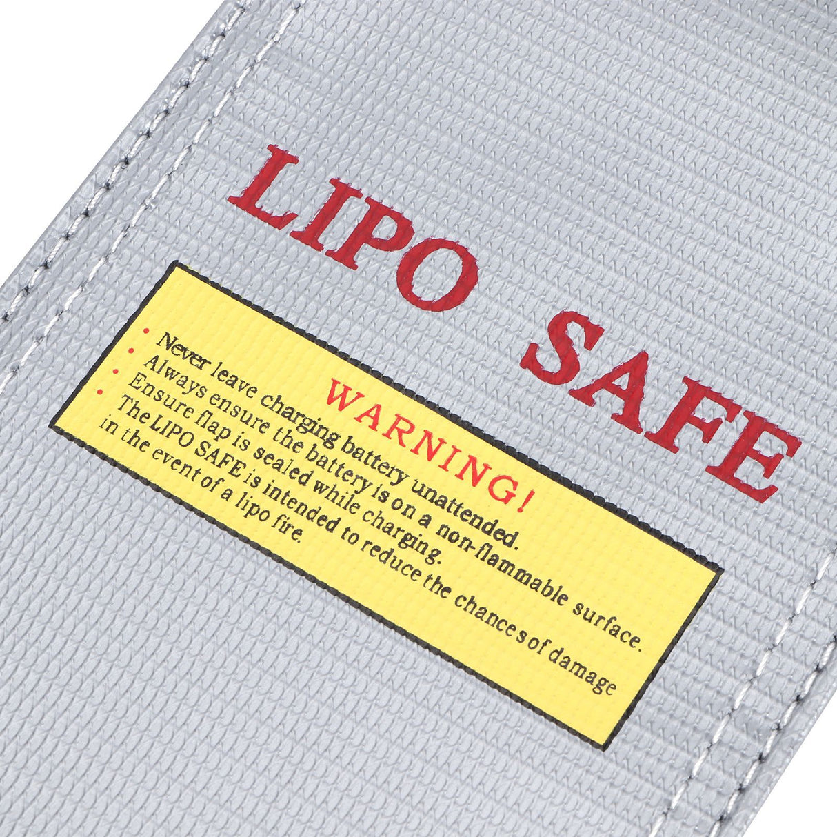 Lithium Ion Battery Safe Bag Fireproof Explosion Proof Storage Bag Protector 10x20cm