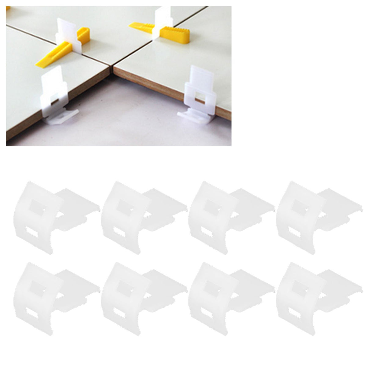 100PCS Ceramic Tile Leveling System Floor Leveler Locator Tool Spacers Tile Construction Tool