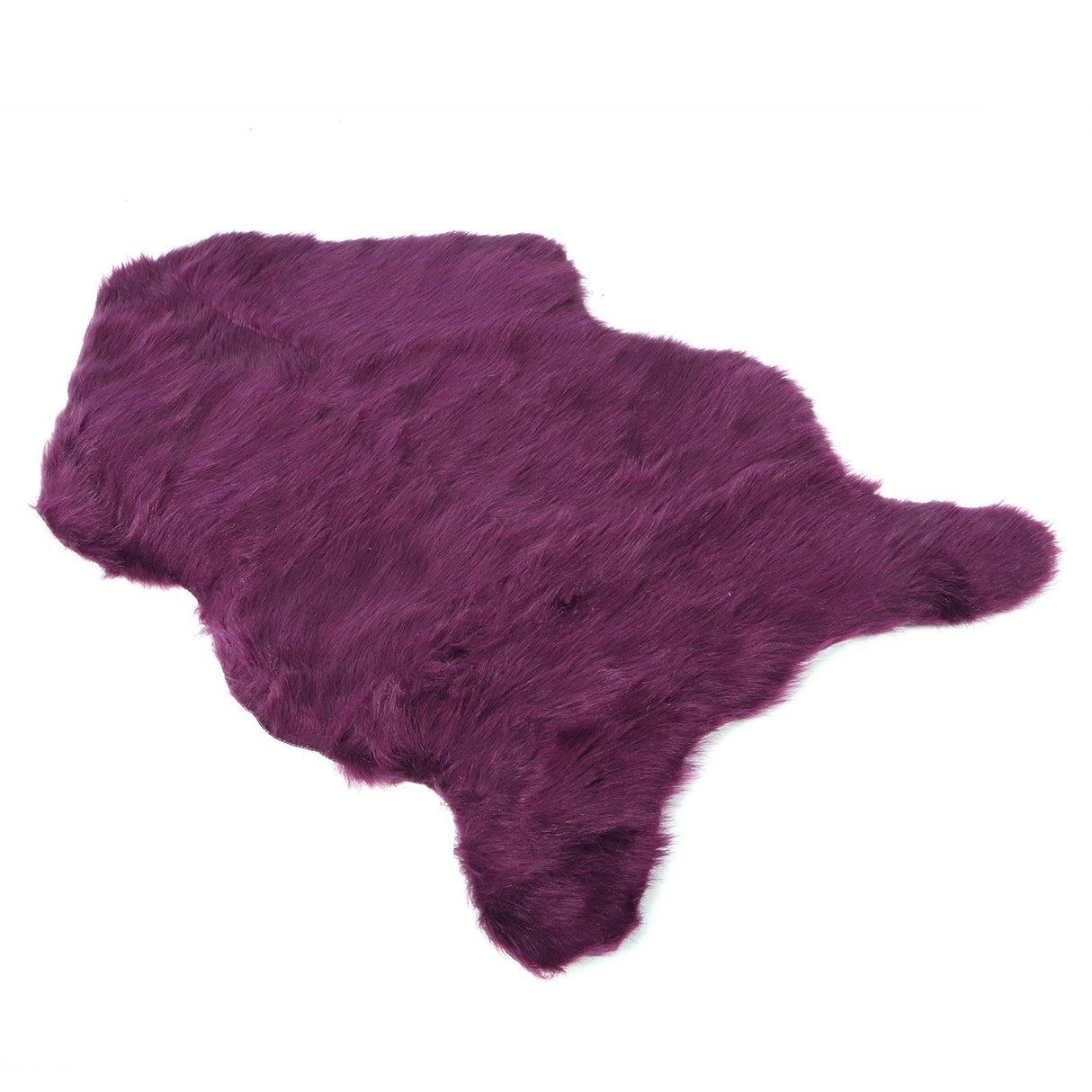 Faux Sheepskin Fur Rug Soft Carpet Area Rug for Bedroom Sofa Floor Living Room DecorPurple