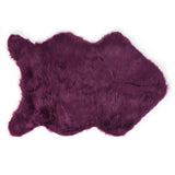 Faux Sheepskin Fur Rug Soft Carpet Area Rug for Bedroom Sofa Floor Living Room DecorPurple