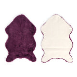 Faux Sheepskin Fur Rug Soft Carpet Area Rug for Bedroom Sofa Floor Living Room DecorPurple