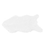 Faux Sheepskin Fur Rug Soft Carpet Area Rug for Bedroom Sofa Floor Living Room DecorWhite - Front View