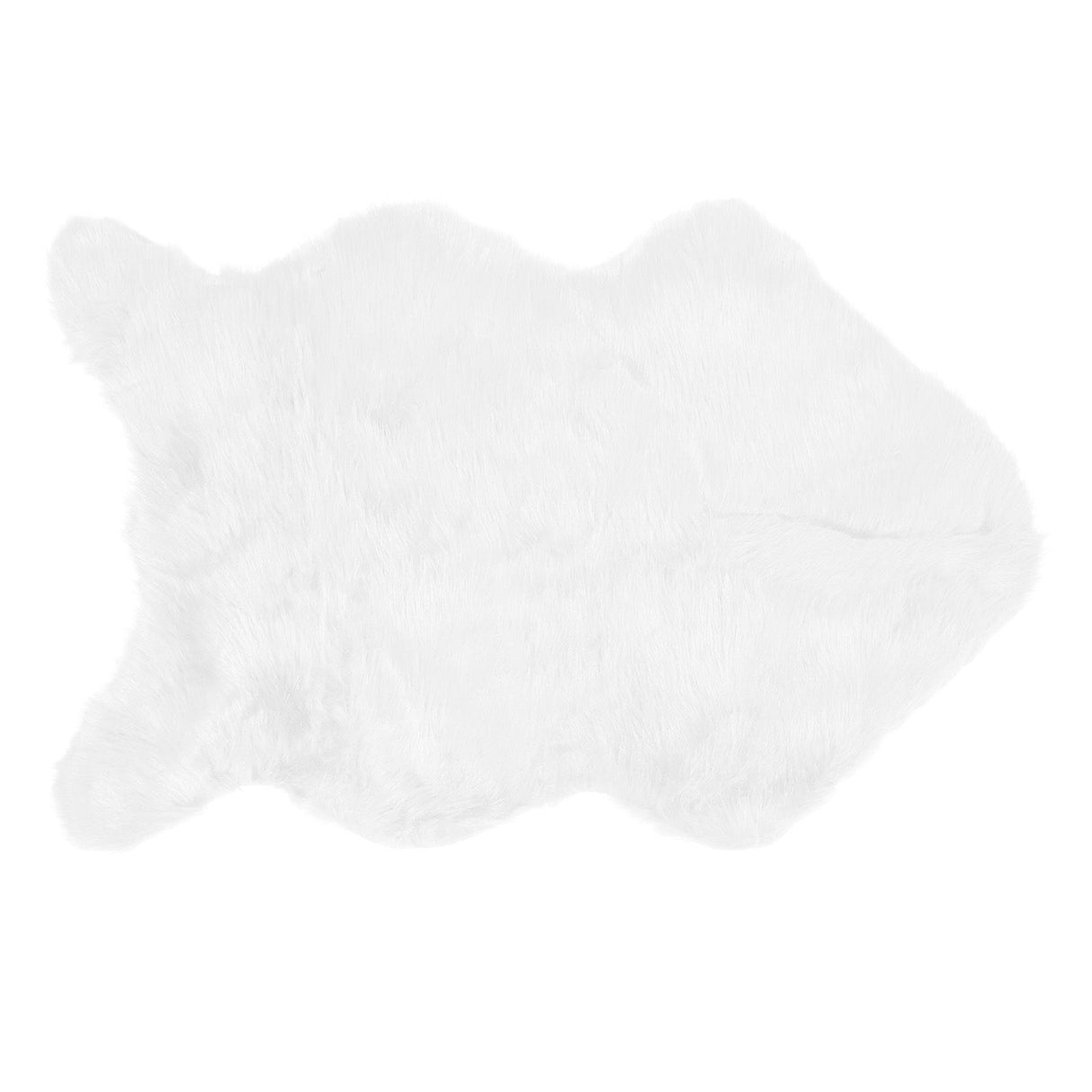 Faux Sheepskin Fur Rug Soft Carpet Area Rug for Bedroom Sofa Floor Living Room DecorWhite