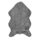 Faux Sheepskin Fur Rug Soft Carpet Area Rug for Bedroom Sofa Floor Living Room DecorGray