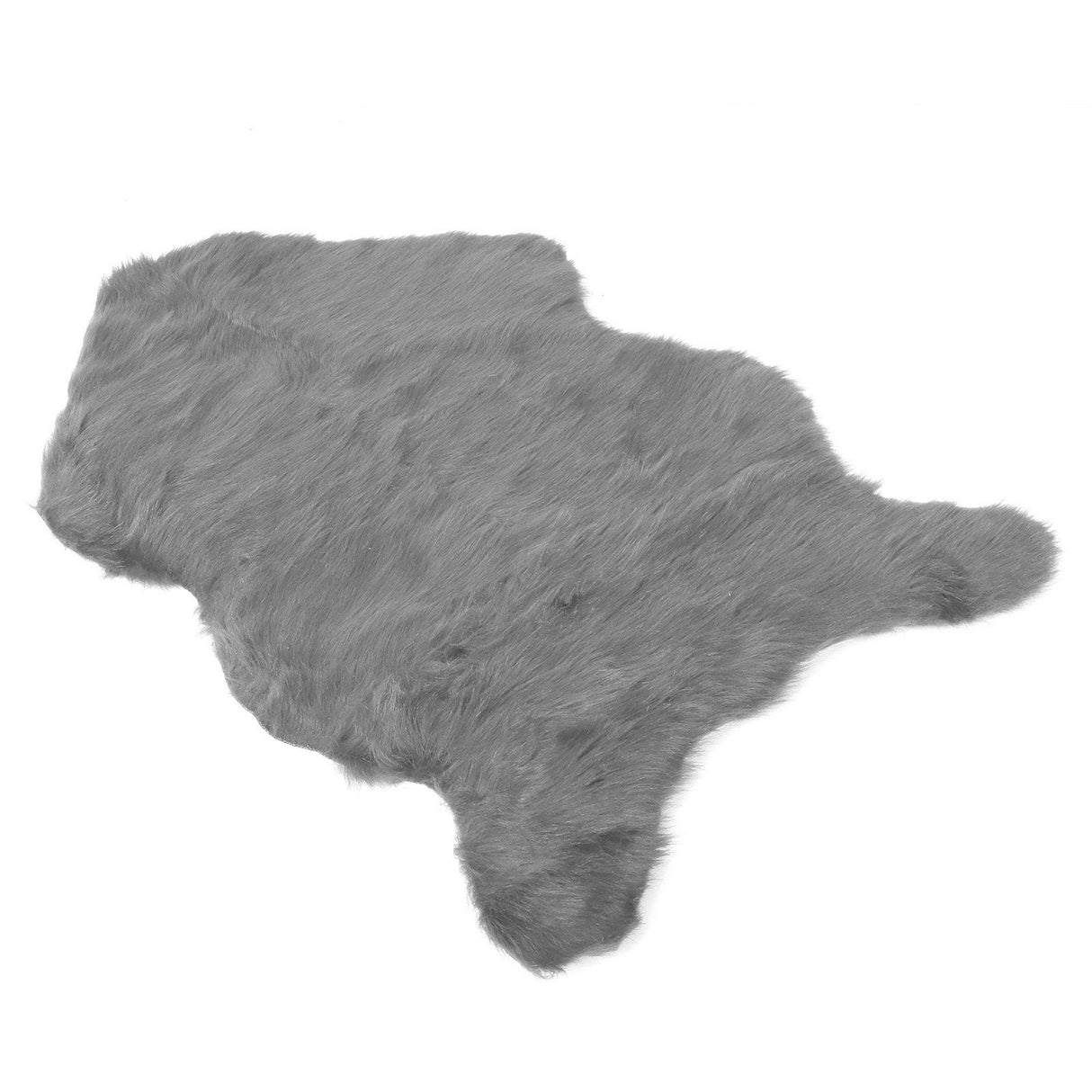 Faux Sheepskin Fur Rug Soft Carpet Area Rug for Bedroom Sofa Floor Living Room DecorGray