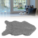 Faux Sheepskin Fur Rug Soft Carpet Area Rug for Bedroom Sofa Floor Living Room DecorGray