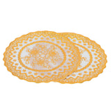 2PCS 20x20cm Table Mats Gold Placemats Coffee Cup Mat Coaster for Wedding Party SuppliesType 02