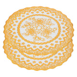2PCS 20x20cm Table Mats Gold Placemats Coffee Cup Mat Coaster for Wedding Party SuppliesType 02 - Low Angle