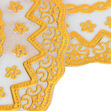 2PCS 20x20cm Table Mats Gold Placemats Coffee Cup Mat Coaster for Wedding Party SuppliesType 02 - Extra Image