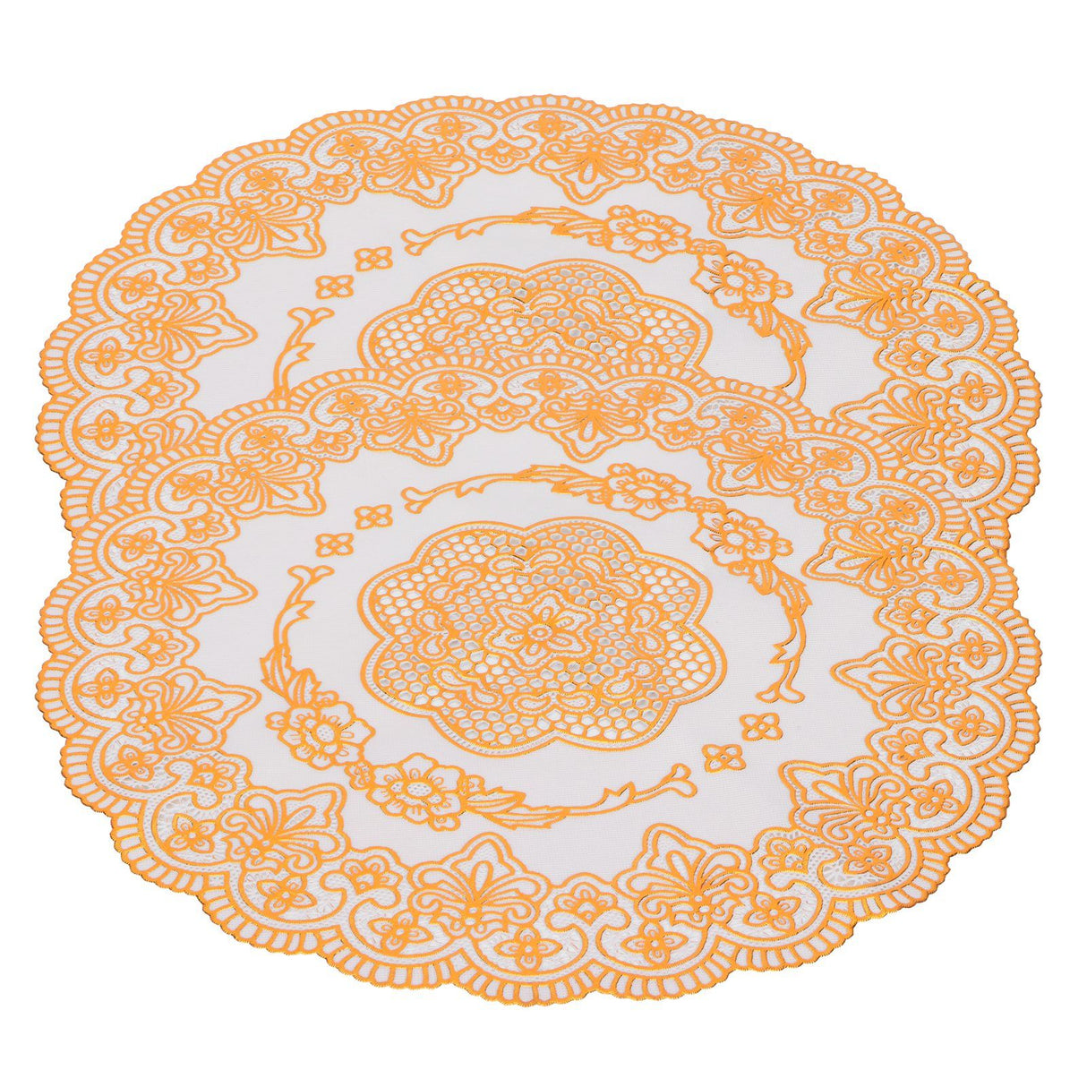 2PCS 30cmx30cm Table Mats Gold Dining Table Placemats for Wedding Party SuppliesStyle 01