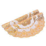 2PCS 30cmx30cm Table Mats Gold Dining Table Placemats for Wedding Party SuppliesStyle 01