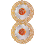 2PCS 30cmx30cm Table Mats Gold Dining Table Placemats for Wedding Party SuppliesStyle 01 - Extra Image