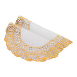 2PCS 30cmx30cm Table Mats Gold Dining Table Placemats for Wedding Party SuppliesStyle 02 - Top-Down View